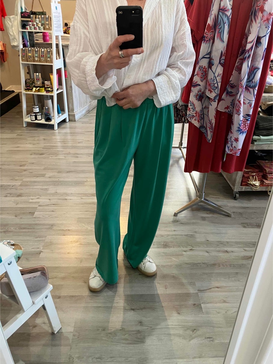 Paz Torras green trouser pants
