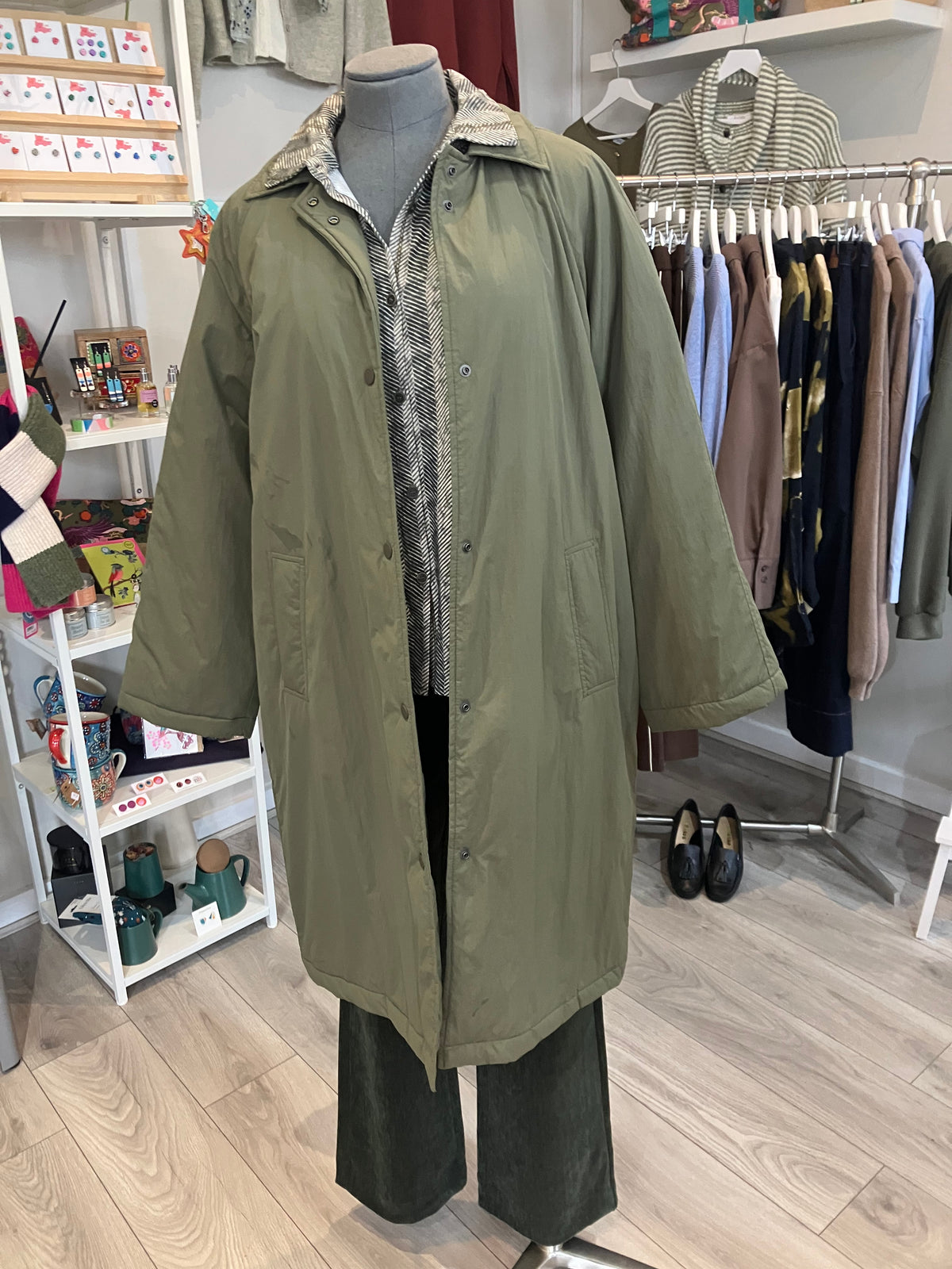Paz Torras olive green coat - [shop_name Strathaven] [womens clothing]