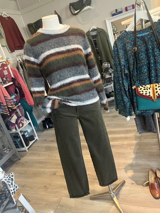 Red Button Caitlina high rise trouser in dark green - [shop_name Strathaven] [womens clothing]