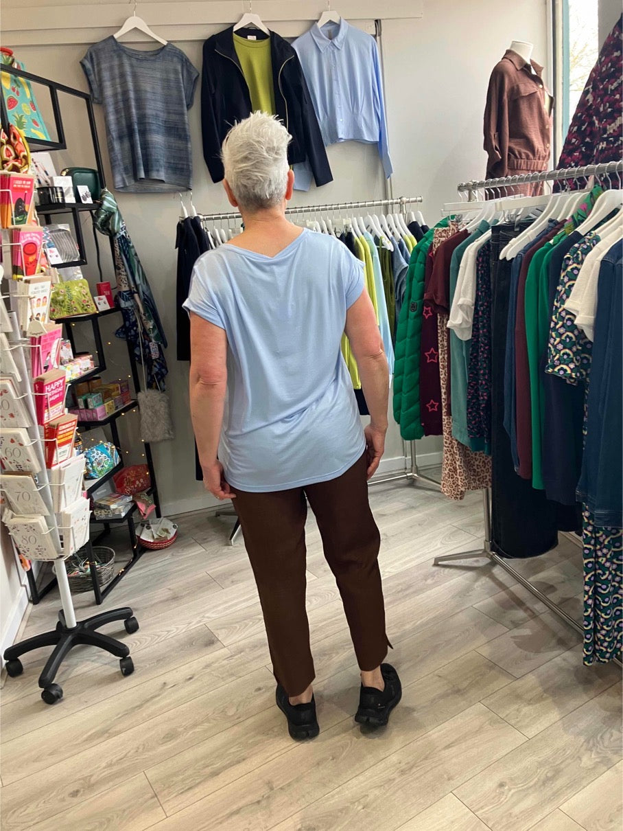 Soya Concept Thilde fancy top in windsufer blue - [shop_name Strathaven] [womens clothing]