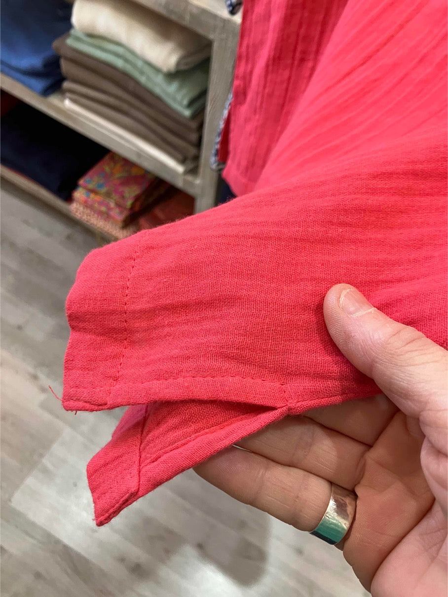 Fransa Manua top in teaberry red