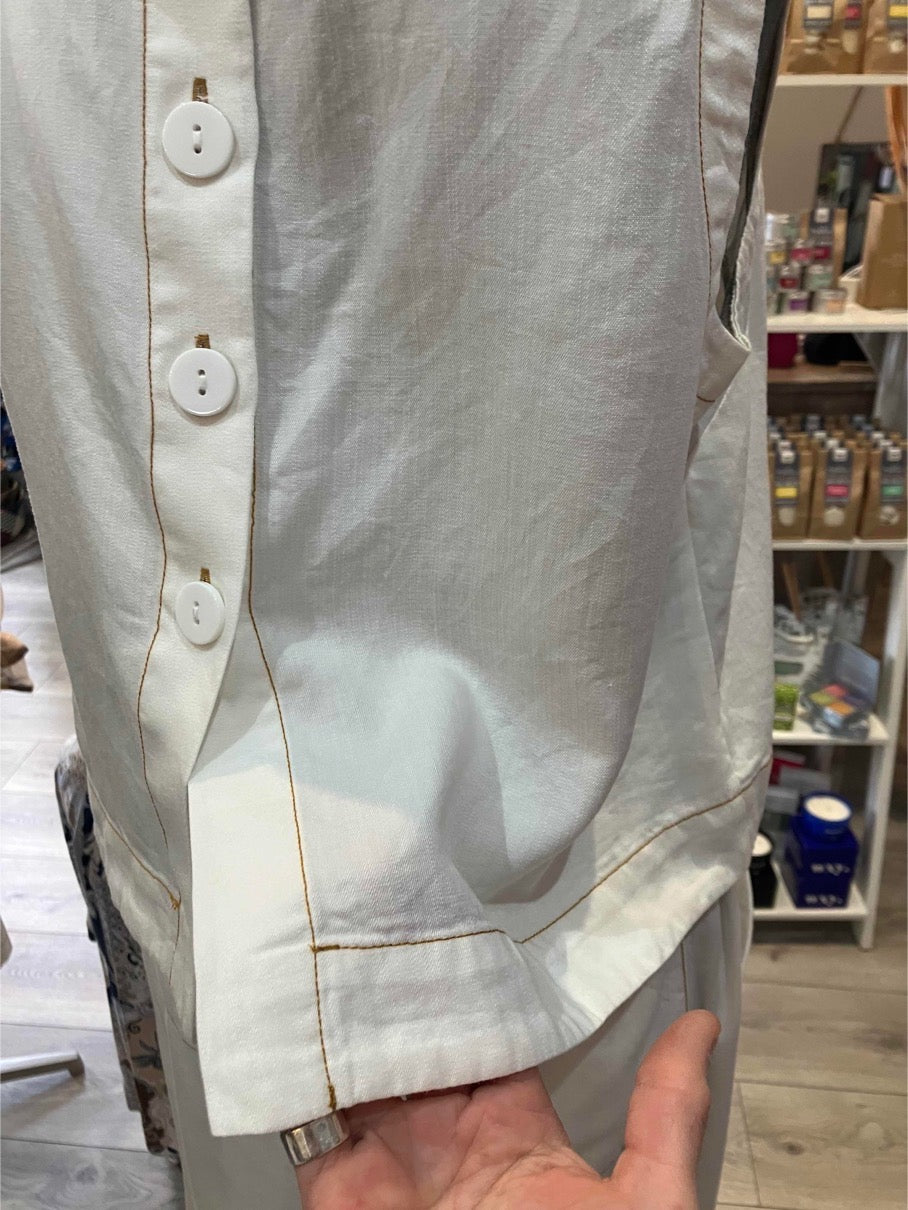 Betty Basics Copacabana shell top in off white - [shop_name Strathaven] [womens clothing]