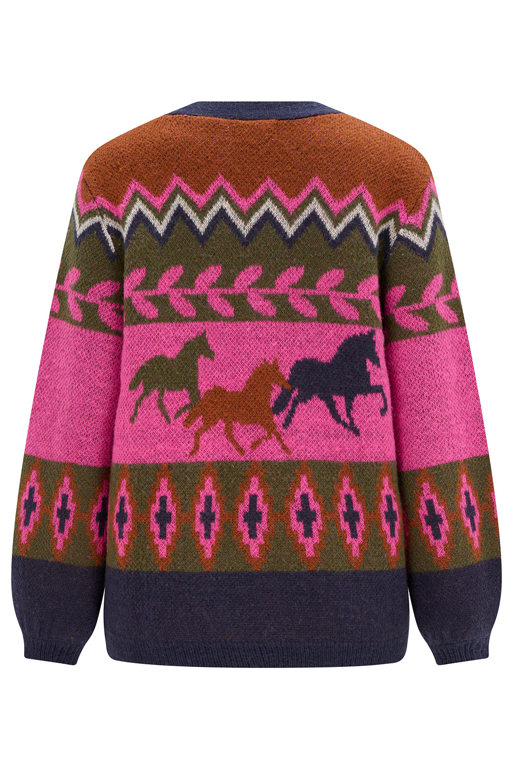 Sugarhill Brighton Yvette running horses cardigan