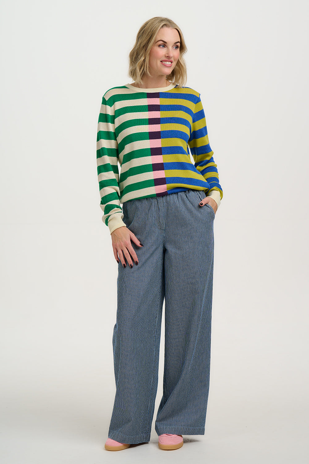 Sugarhill Brighton Rosie sweater multi stripe - [shop_name Strathaven] [womens clothing]