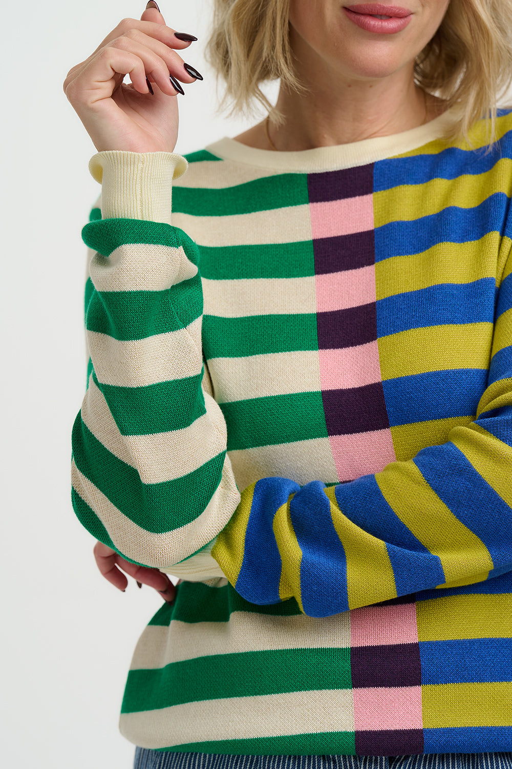 Sugarhill Brighton Rosie sweater multi stripe - [shop_name Strathaven] [womens clothing]