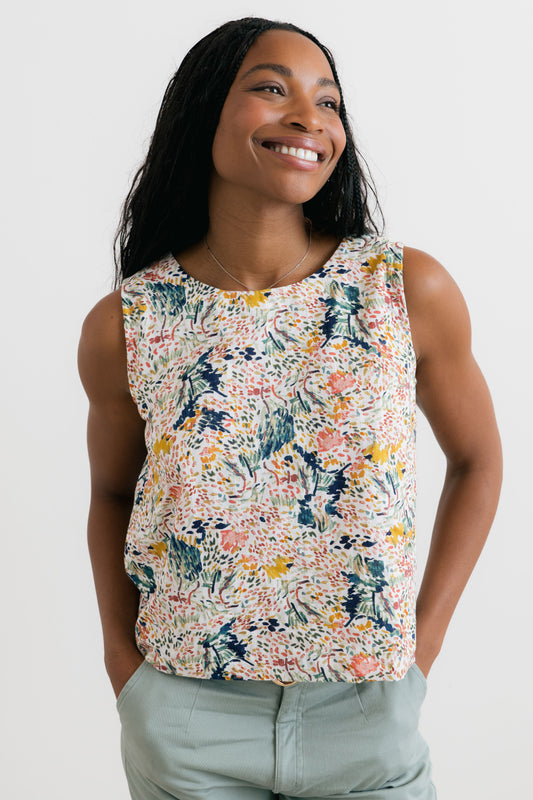 Lily & Me Cora harding vest in ecru - [shop_name Strathaven] [womens clothing]