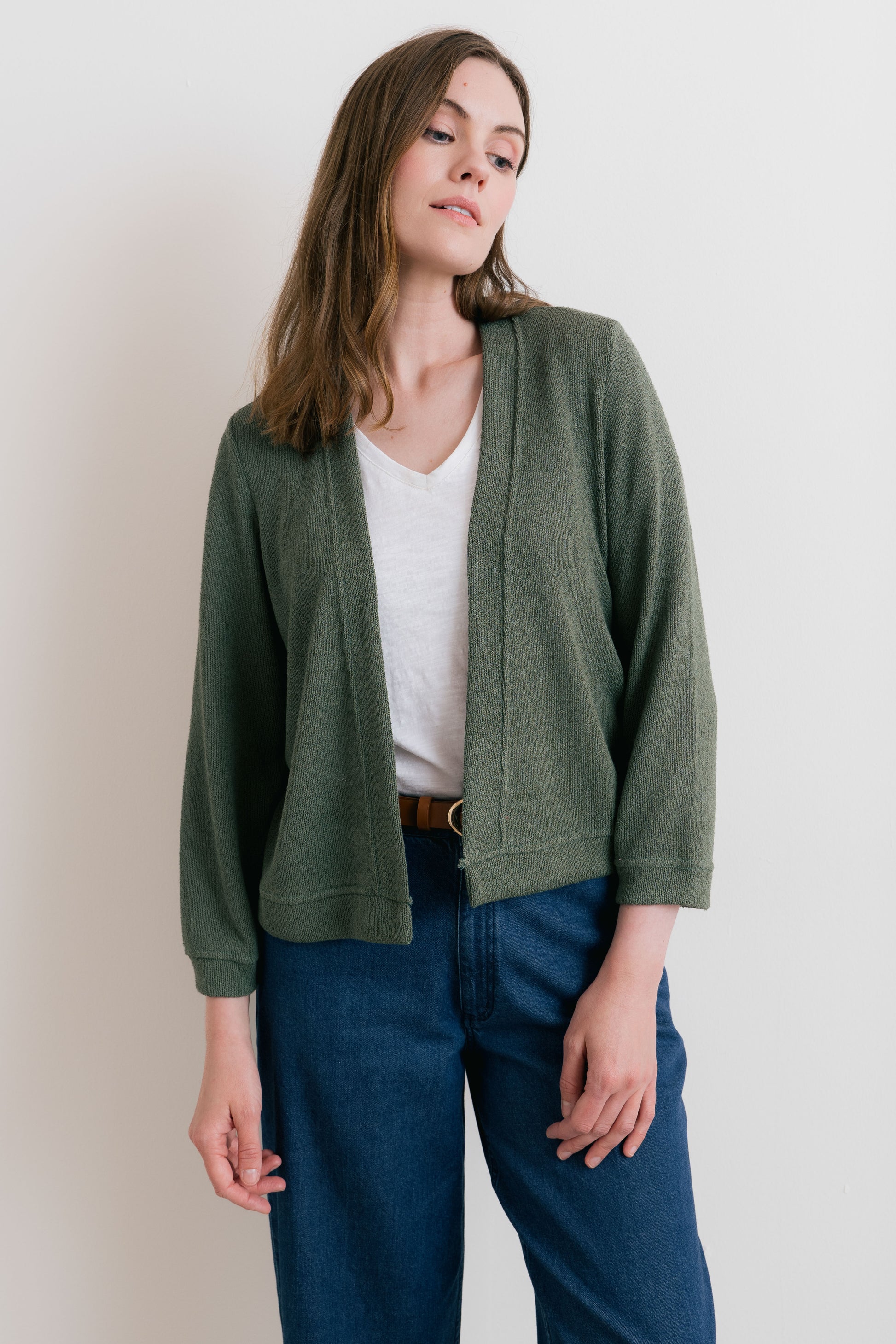Lily & Me Shore cardigan in laurel - [shop_name Strathaven] [womens clothing]