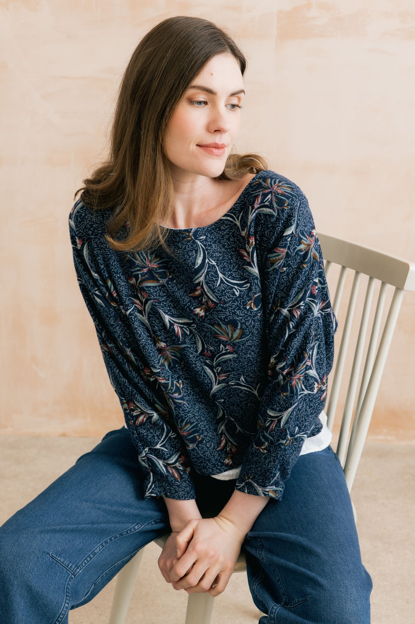 Lily & Me Penny jumper in herbarium - [shop_name Strathaven] [womens clothing]