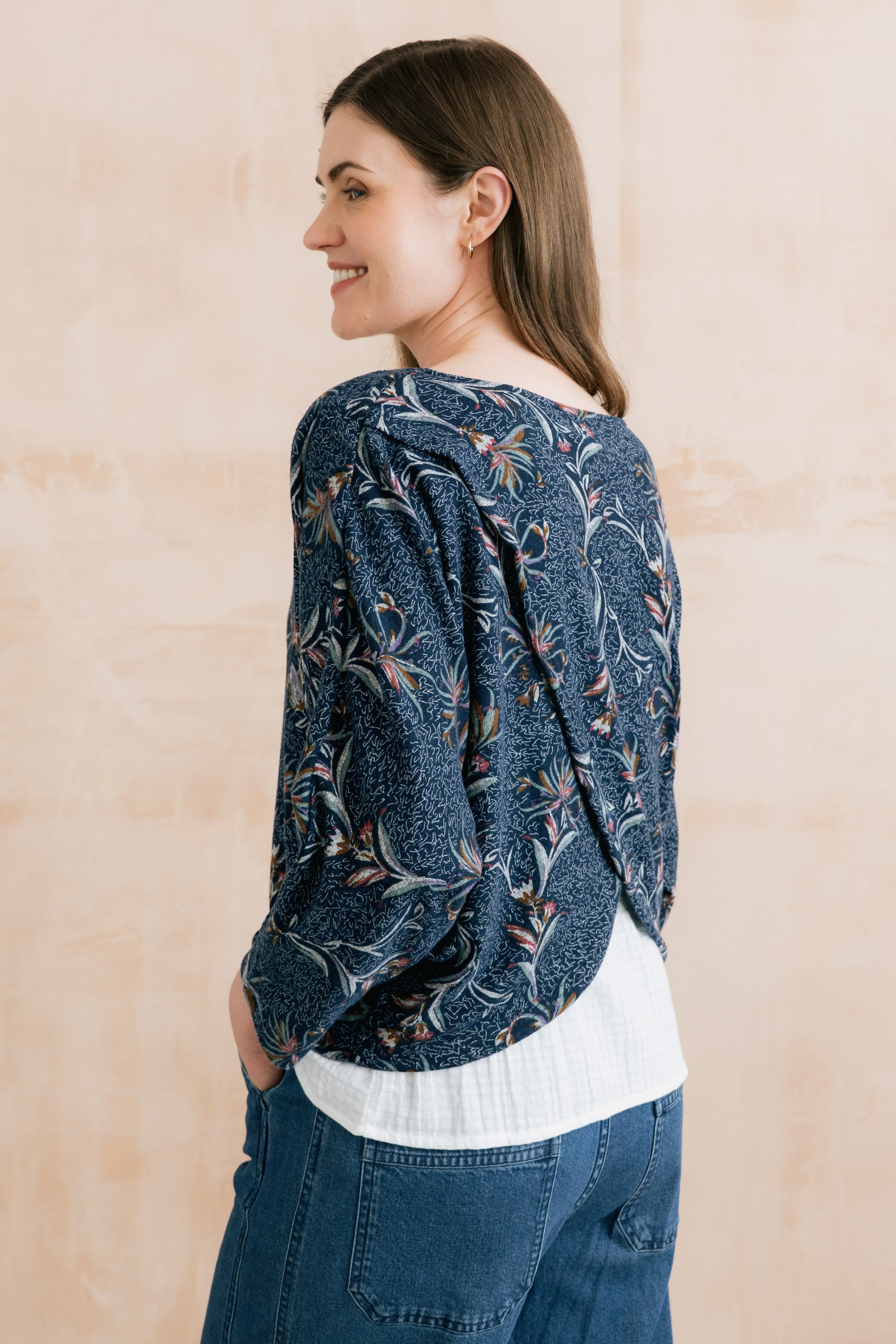 Lily & Me Penny jumper in herbarium - [shop_name Strathaven] [womens clothing]