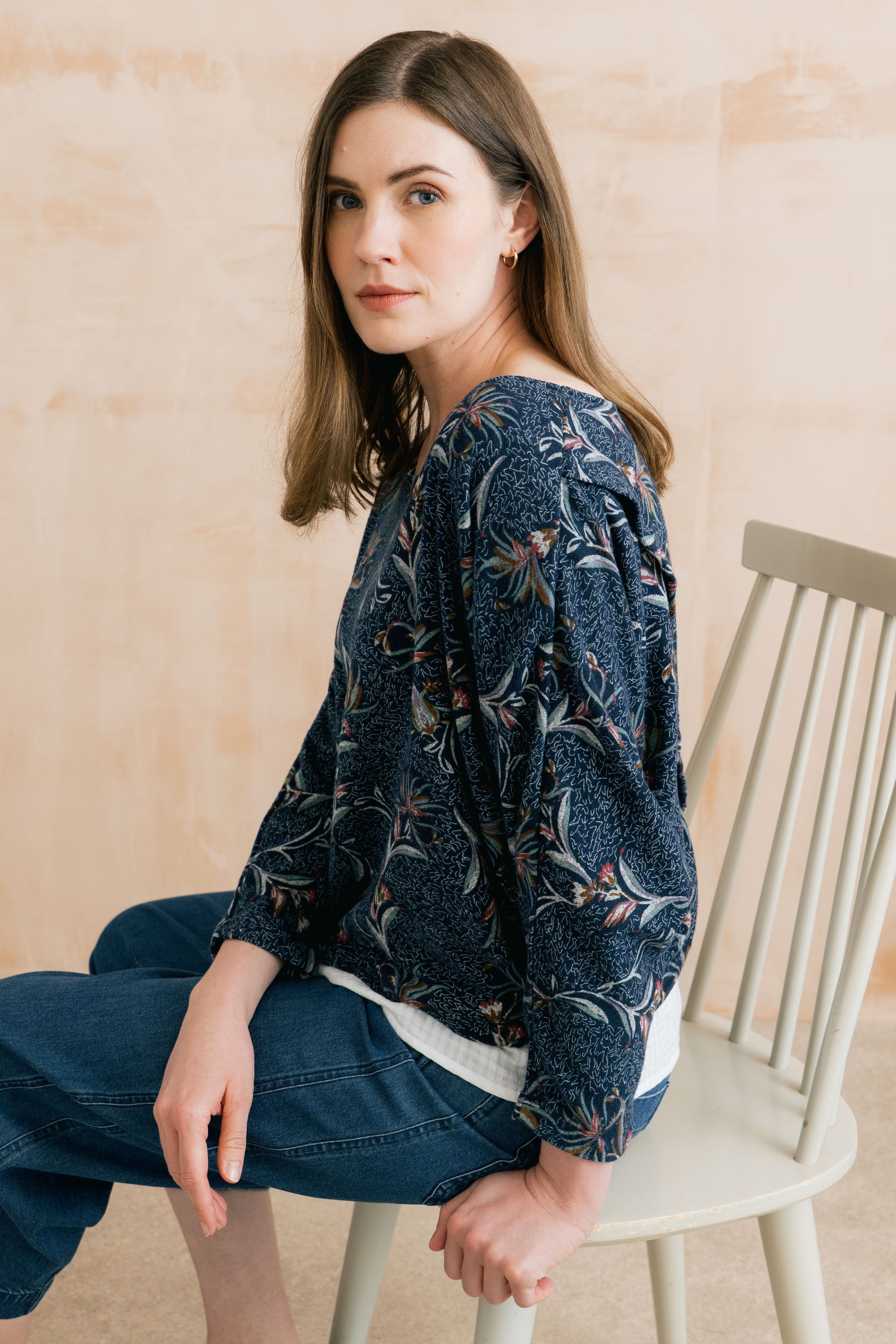 Lily & Me Penny jumper in herbarium - [shop_name Strathaven] [womens clothing]