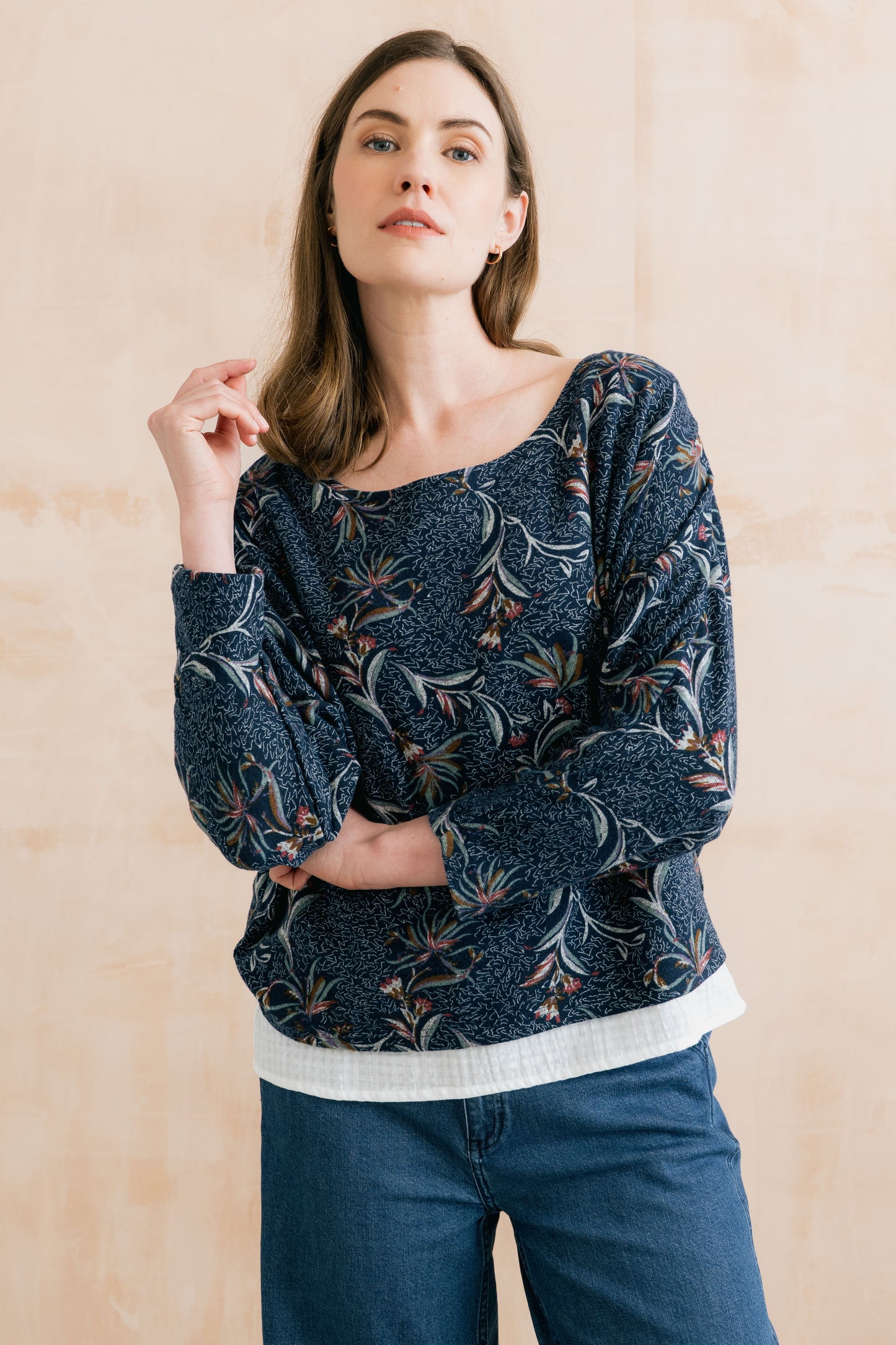 Lily & Me Penny jumper in herbarium - [shop_name Strathaven] [womens clothing]