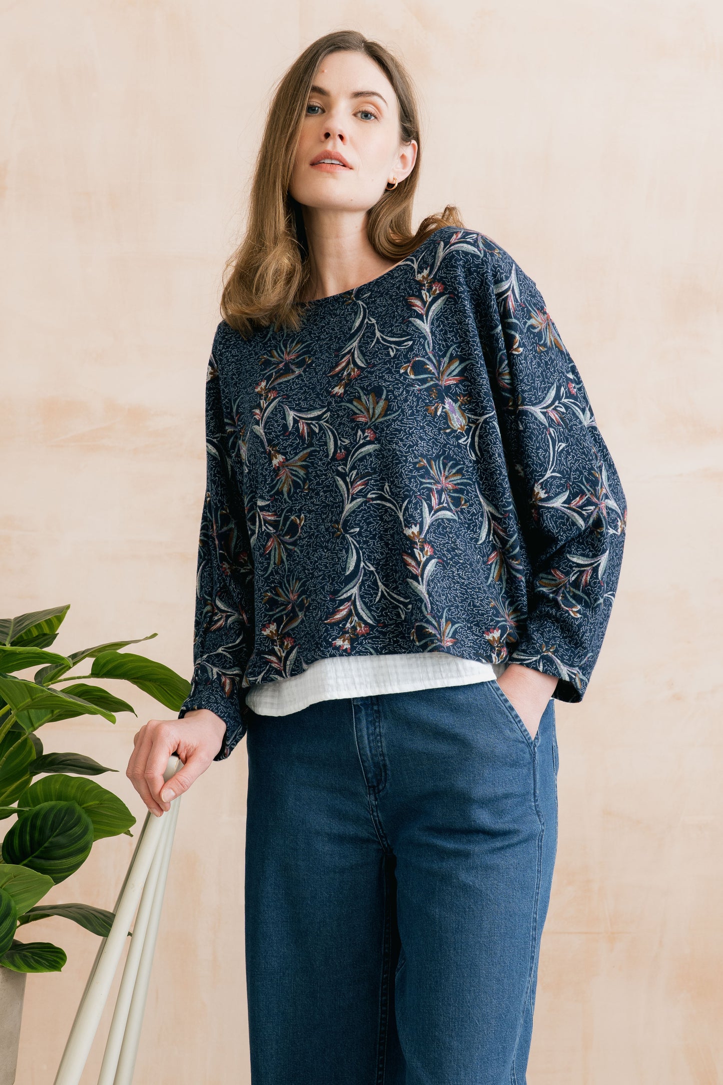 Lily & Me Penny jumper in herbarium - [shop_name Strathaven] [womens clothing]