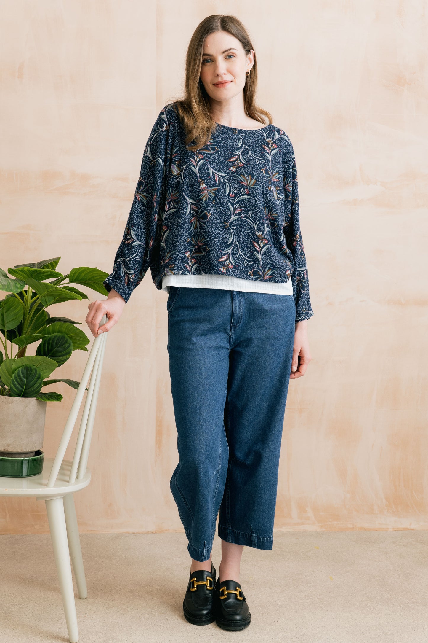 Lily & Me Penny jumper in herbarium - [shop_name Strathaven] [womens clothing]