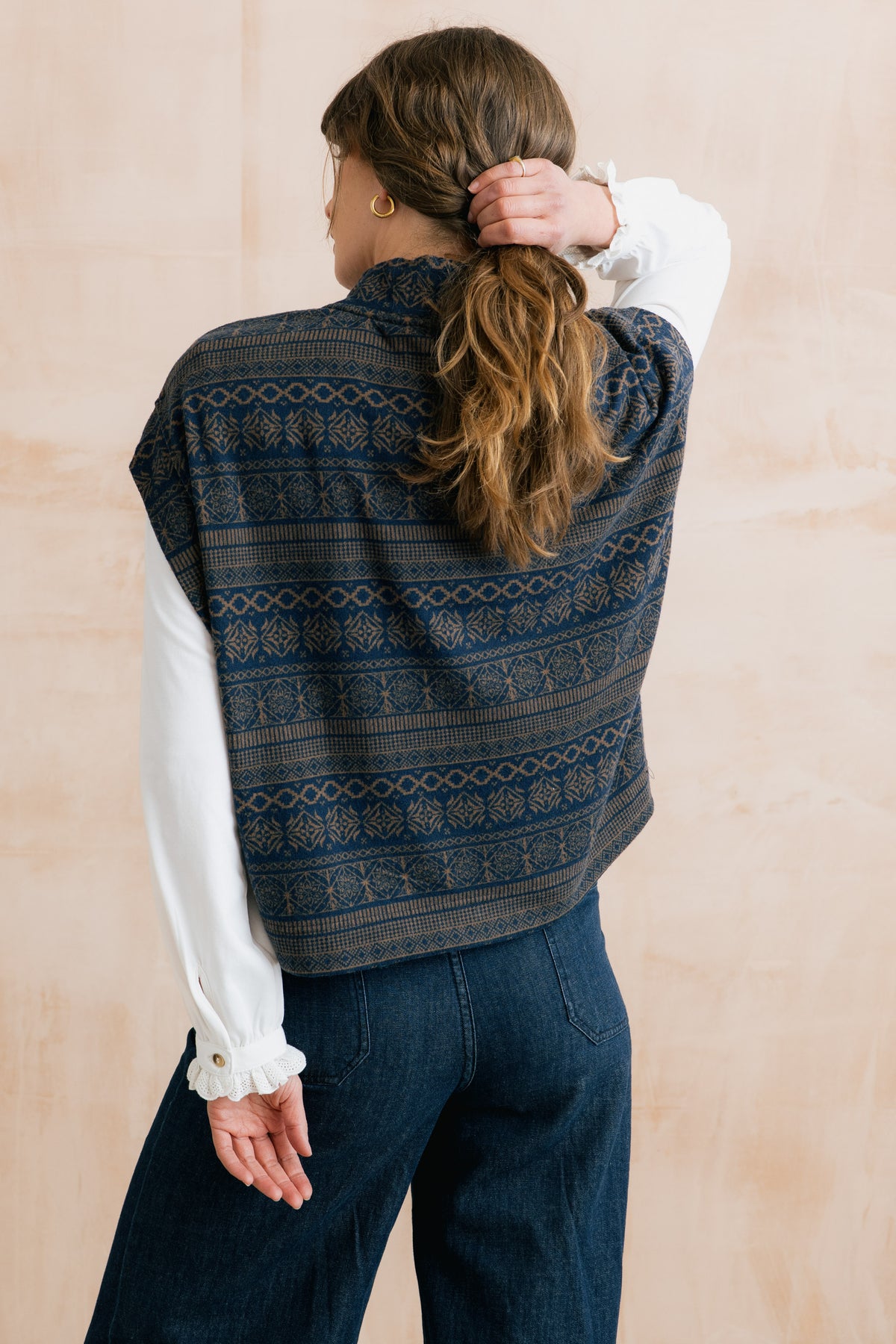 Lily & Me Sara relaxed Fair Isle tank - [shop_name Strathaven] [womens clothing]
