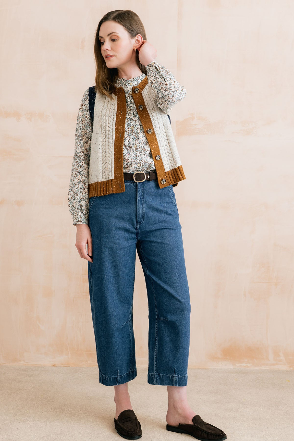 Lily & Me Georgia plain blue denim jeans - [shop_name Strathaven] [womens clothing]