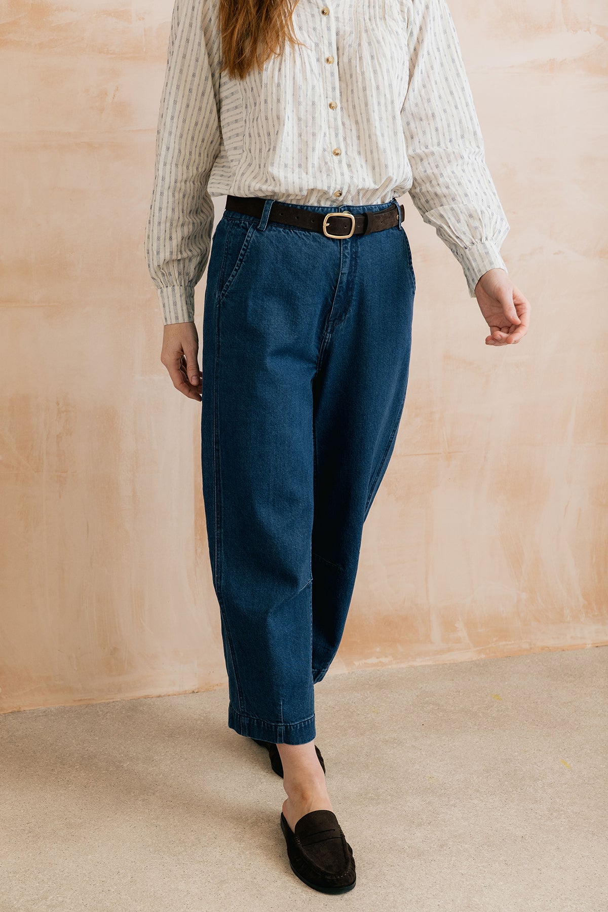 Lily & Me Georgia plain blue denim jeans - [shop_name Strathaven] [womens clothing]