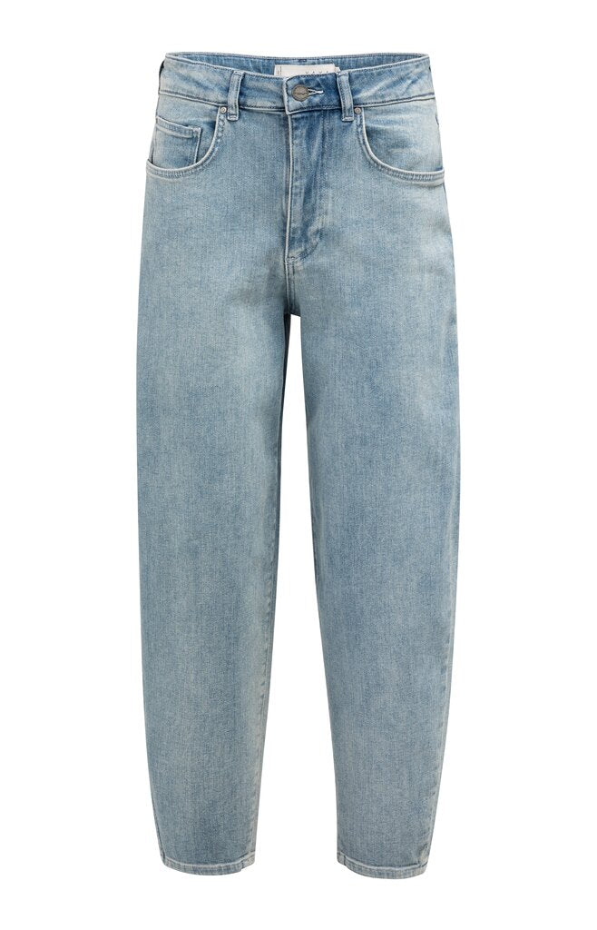 Yaya jeans with loose fit in mid blue - [shop_name Strathaven] [womens clothing]