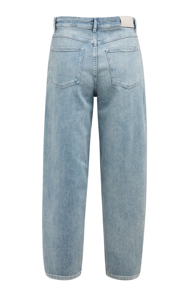 Yaya jeans with loose fit in mid blue - [shop_name Strathaven] [womens clothing]