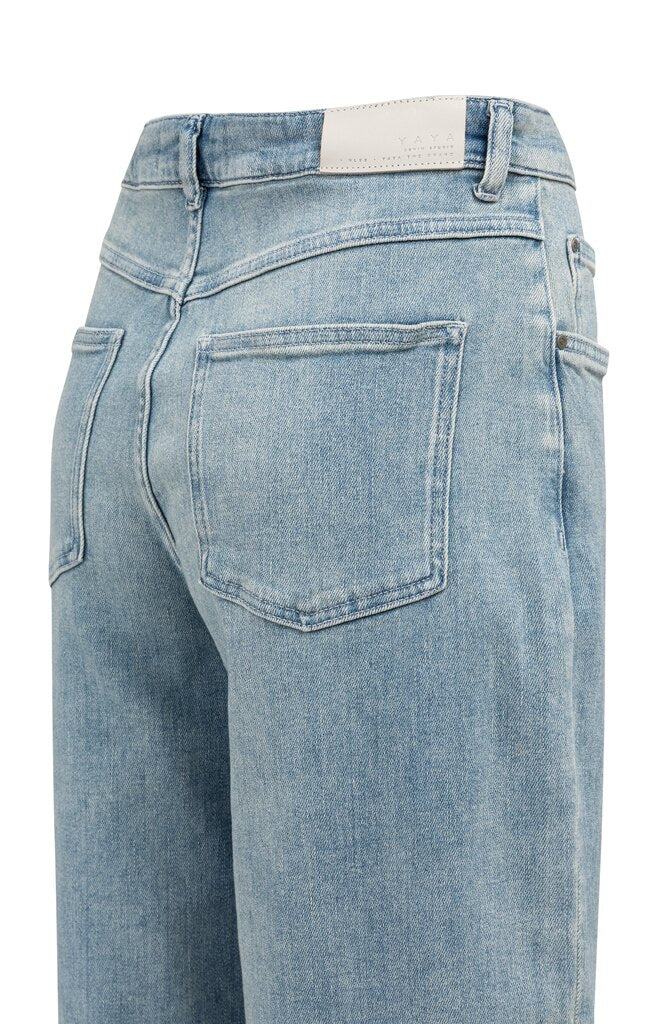 Yaya jeans with loose fit in mid blue - [shop_name Strathaven] [womens clothing]