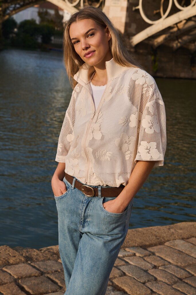 Yaya jeans with loose fit in mid blue - [shop_name Strathaven] [womens clothing]