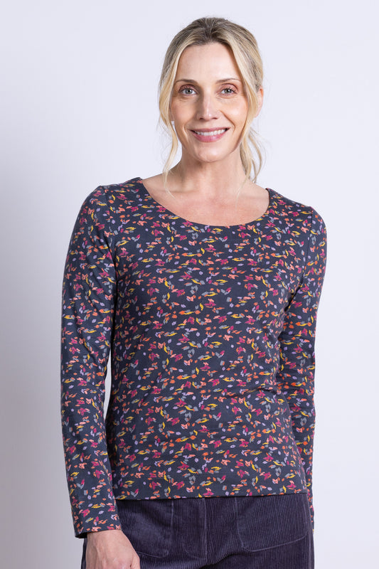 Nomads organic cotton top in plum