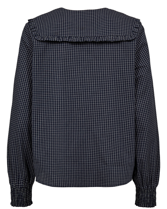Numph Nuriya blouse in salute blue - [shop_name Strathaven] [womens clothing]