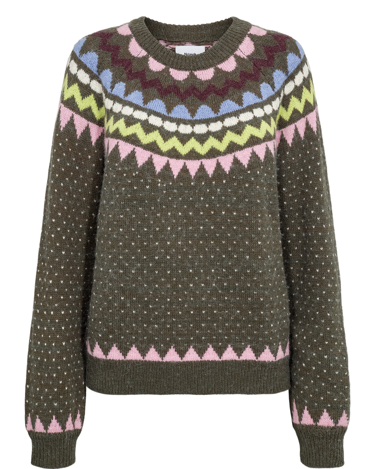 Numph Nuolanda sweater in forest night