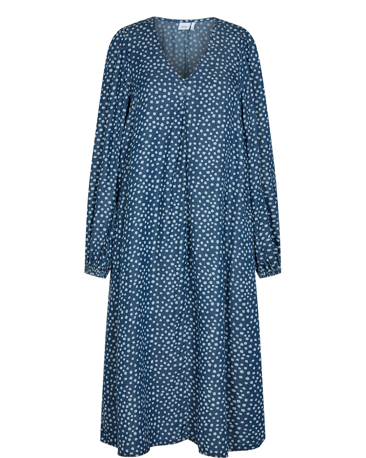 Nümph Nuvilna dress in medium blue denim shade