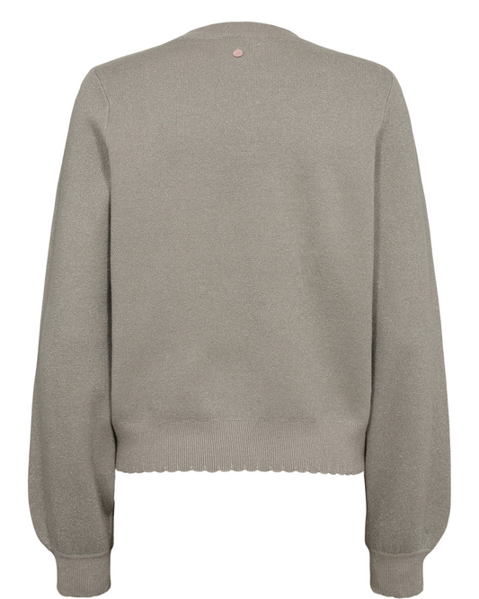 Numph Nubir sweater in grey morn - [shop_name Strathaven] [womens clothing]