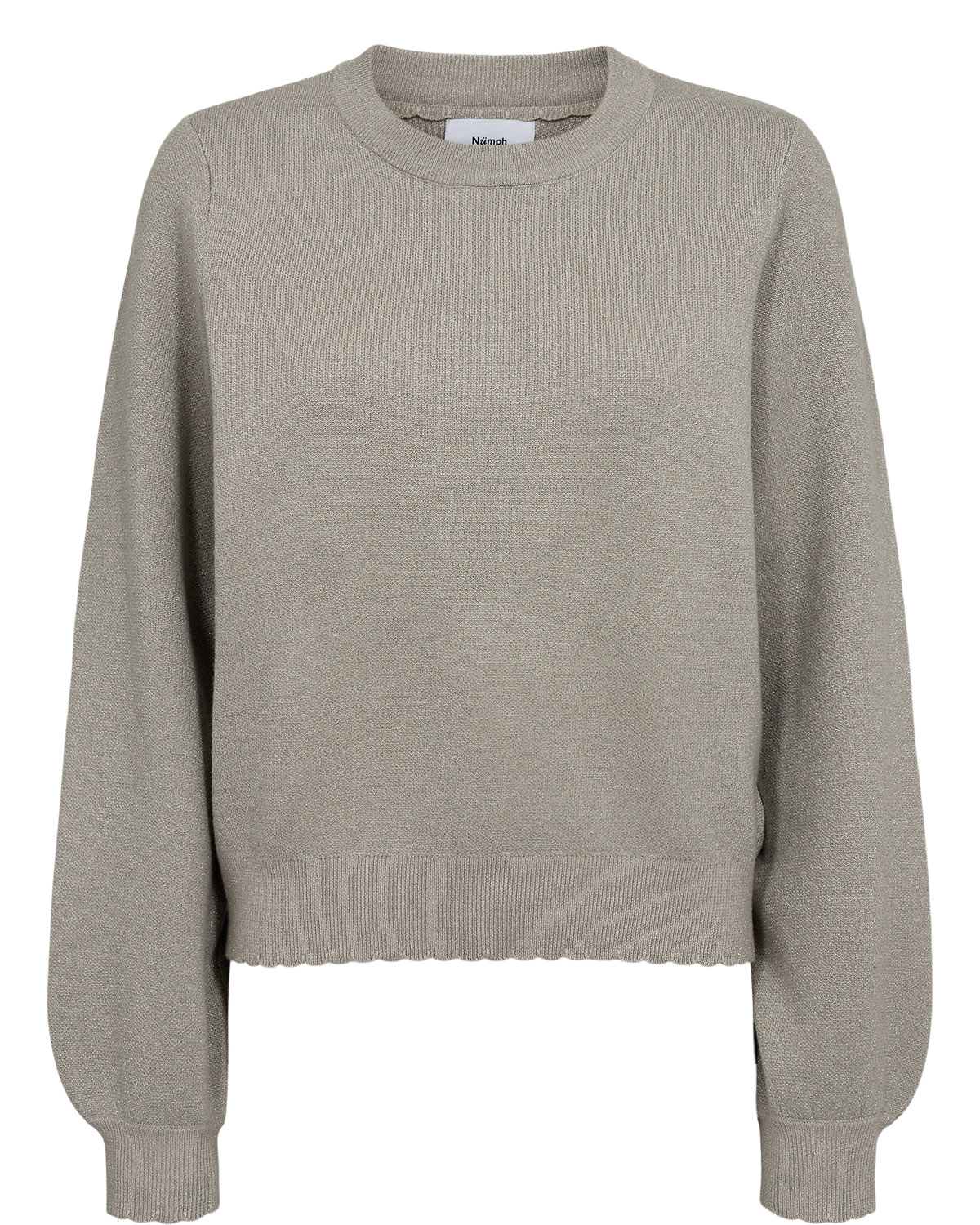 Numph Nubir sweater in grey morn