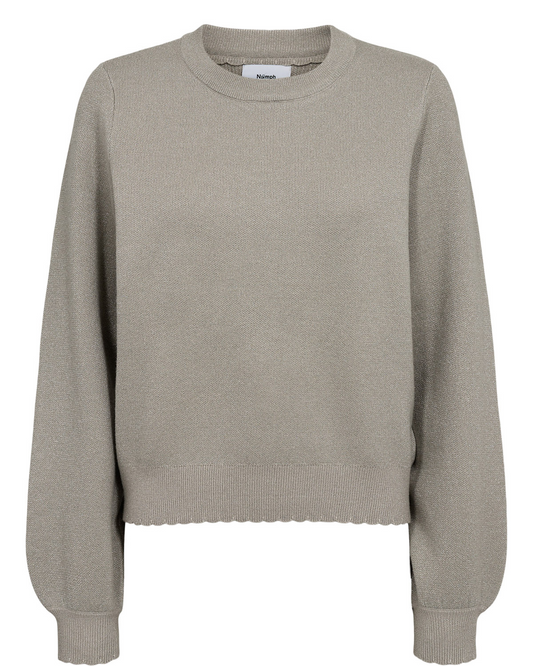 Numph Nubir sweater in grey morn - [shop_name Strathaven] [womens clothing]