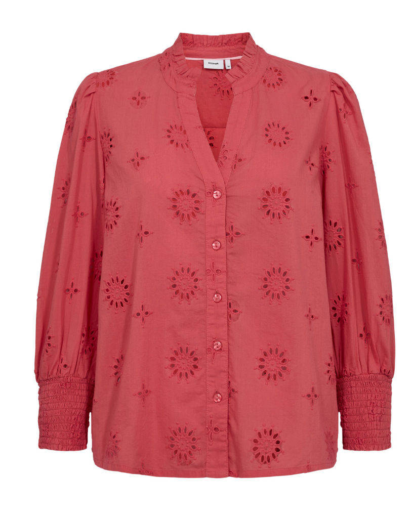 Numph Sammy blouse in cayenne red