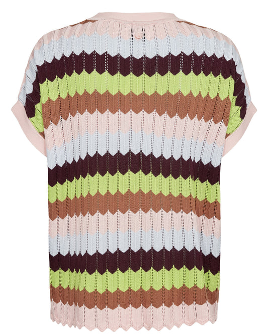 Numph Nuserene pullover caramel and zesty lime