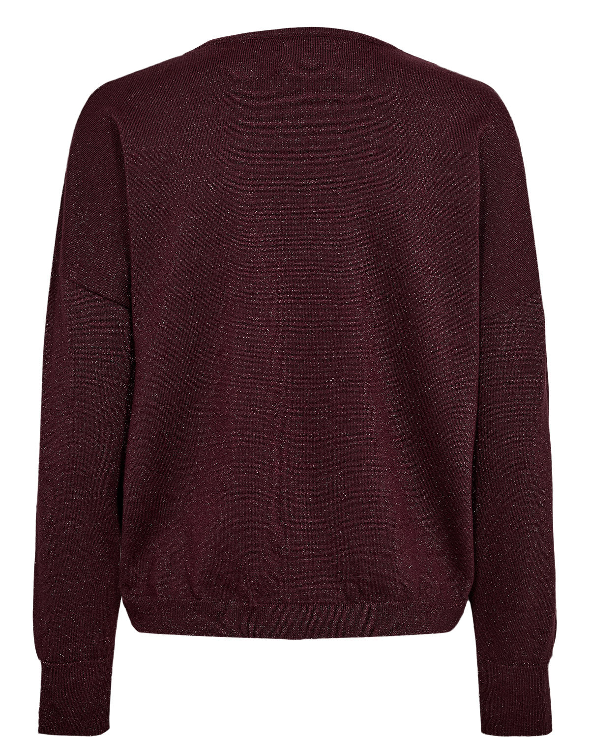 Numph Dayletta v neck sweater in fig