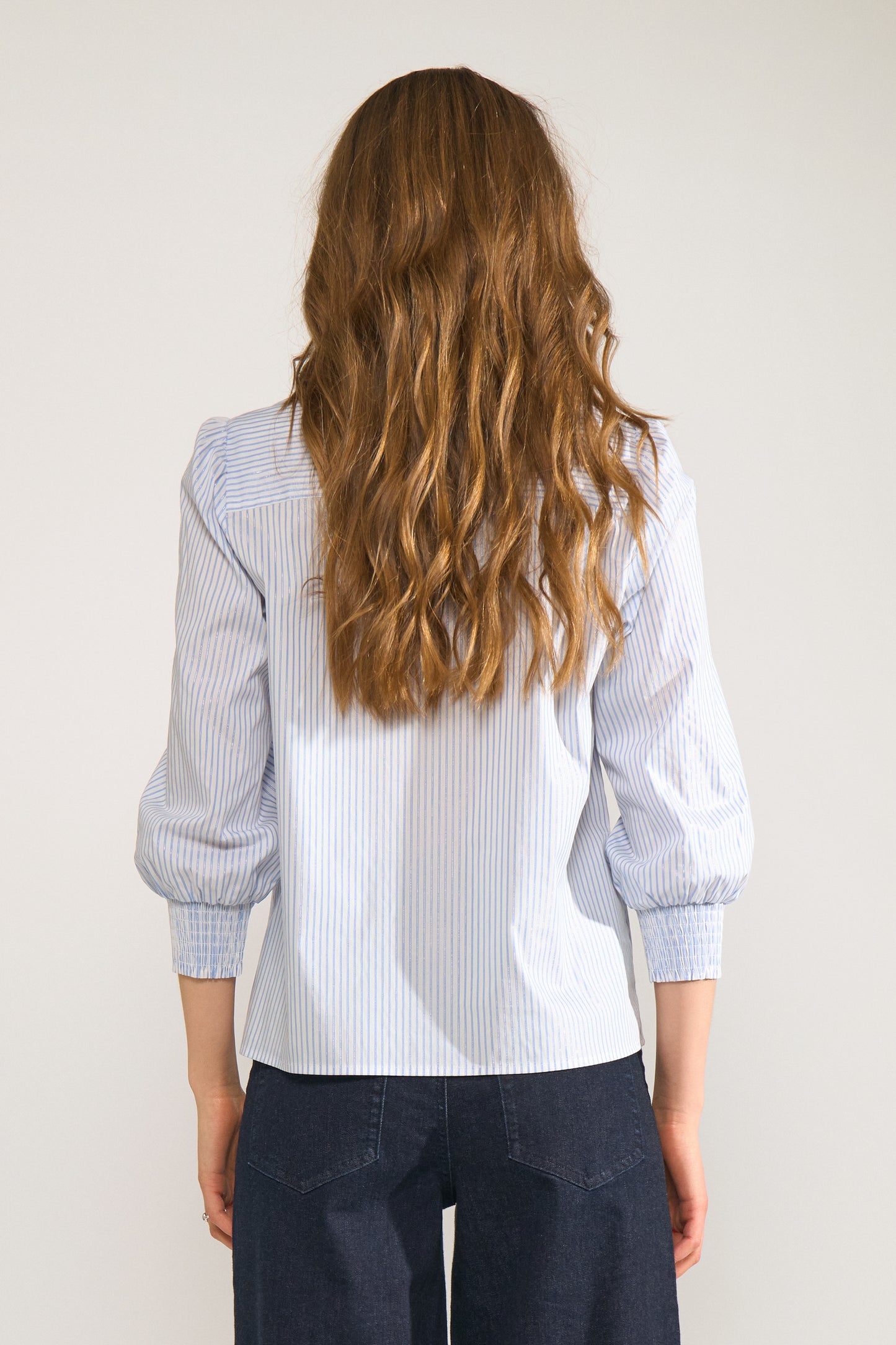 Numph Nulili blouse in floaty blue