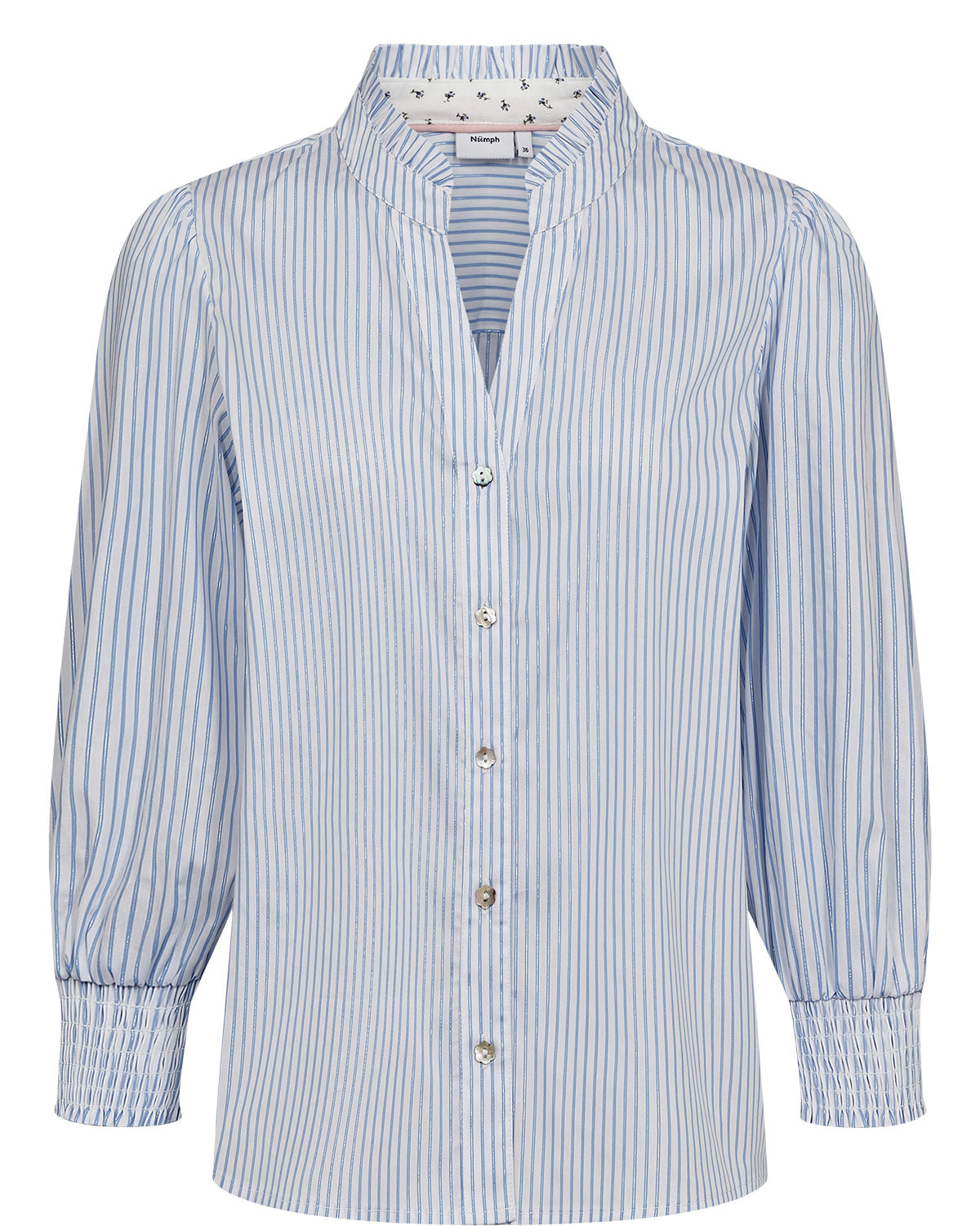 Numph Nulili blouse in floaty blue