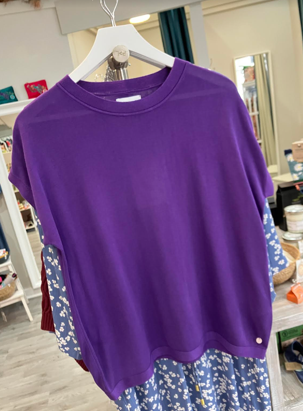 Nümph Nudarlene pullover in Tillandsia Purple
