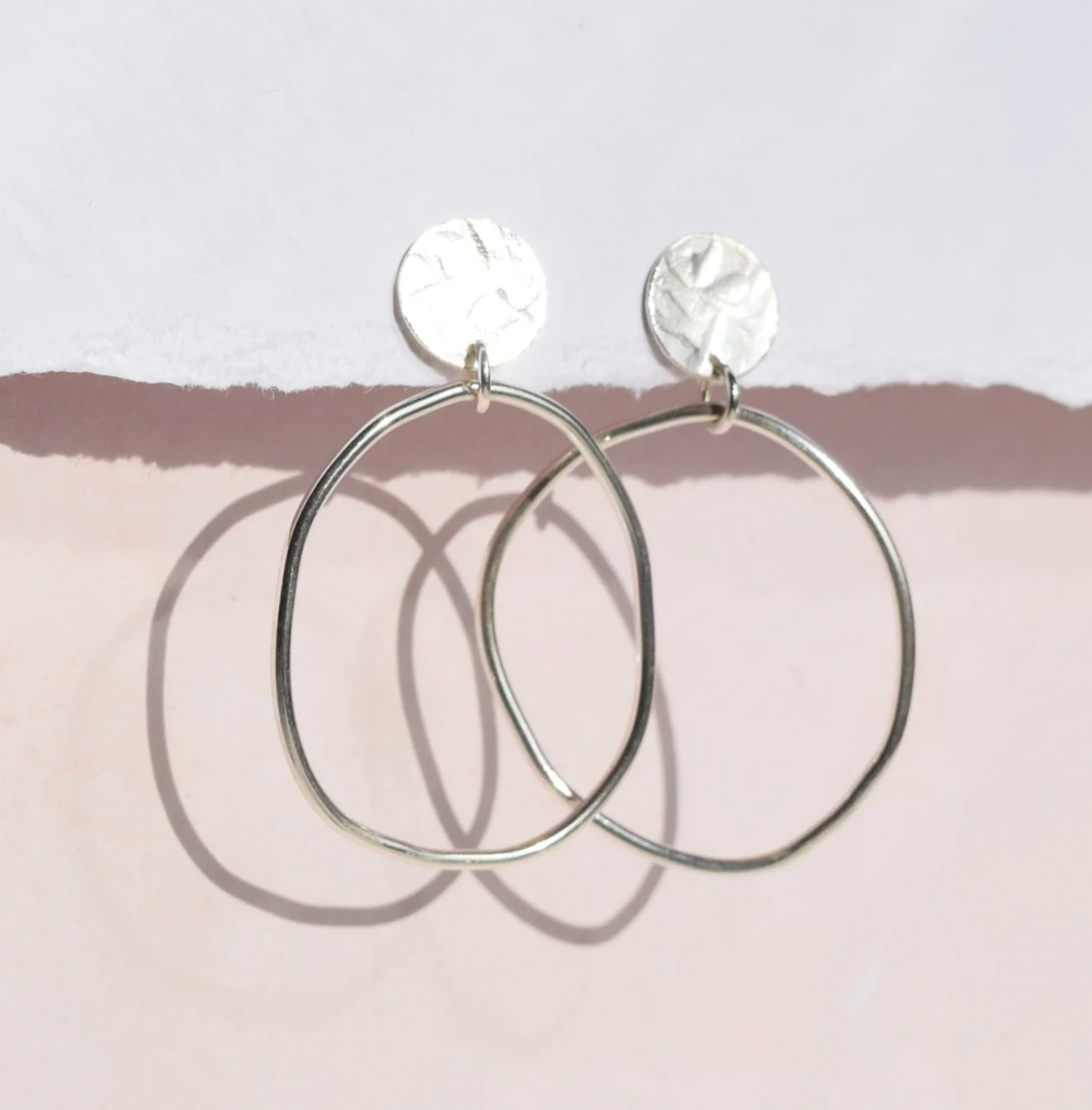 Muka Clara stud hoop earrings