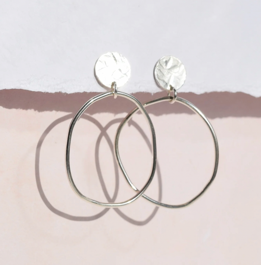Muka Clara stud hoop earrings