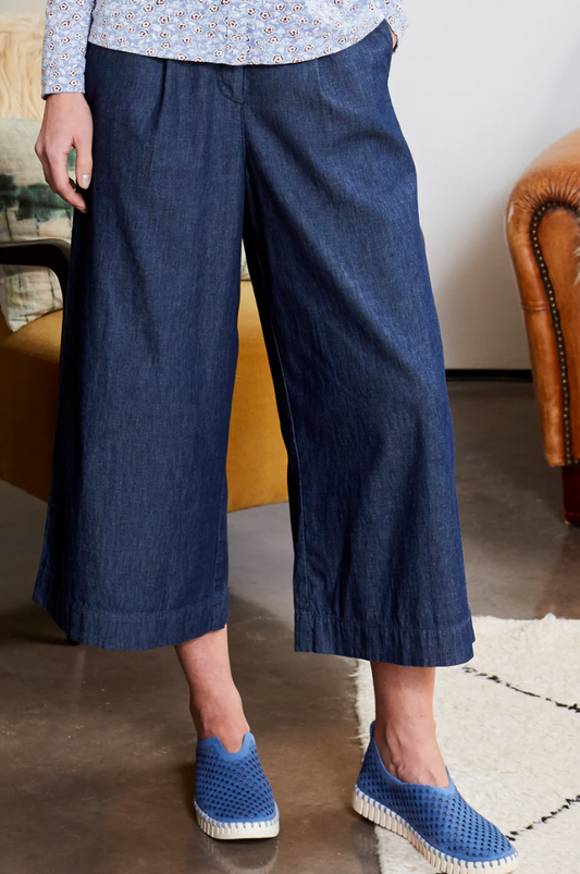 Mistral chambray cropped trousers - two pairs left!