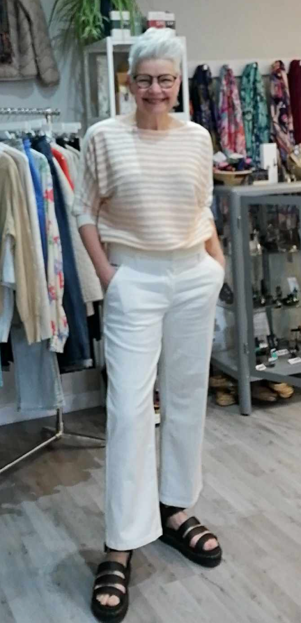 Red Button Conny off white high rise jeans