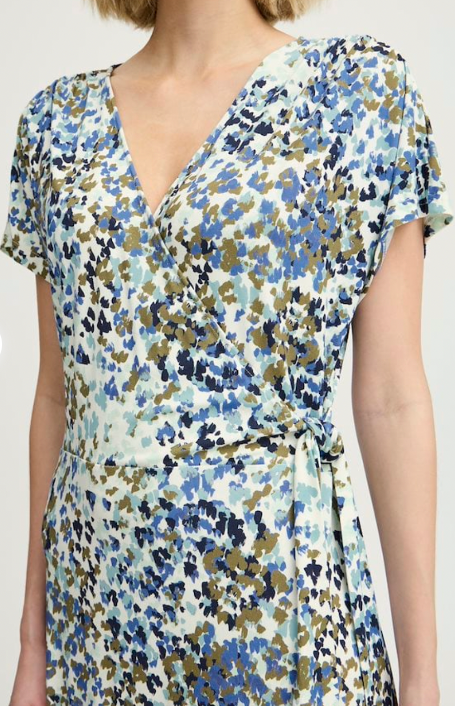 Fransa Dottie dress in ebb & flow colourway