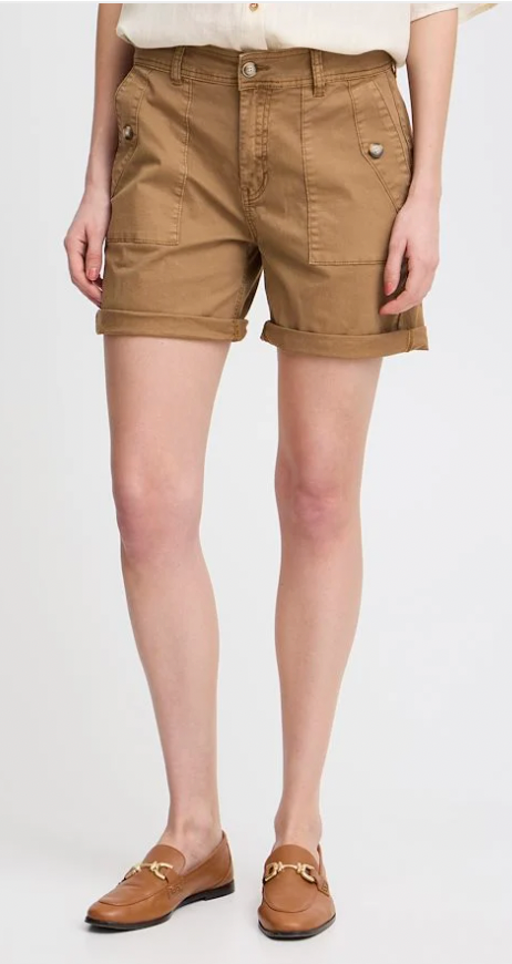 Fransa Benji shorts in otter