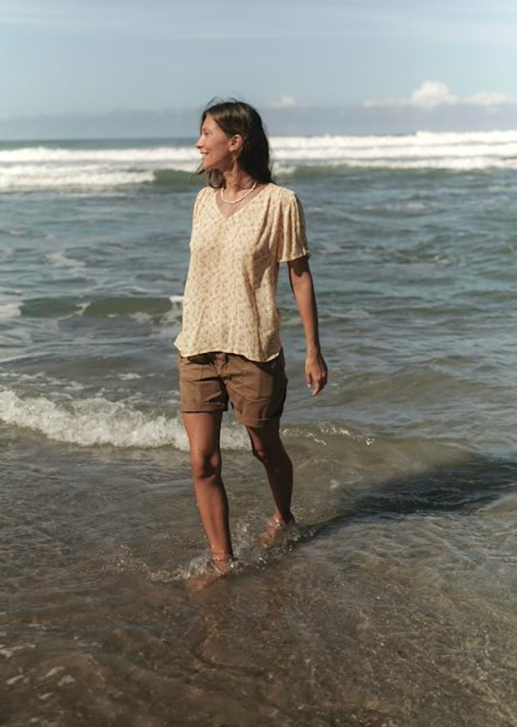 Fransa Benji shorts in otter