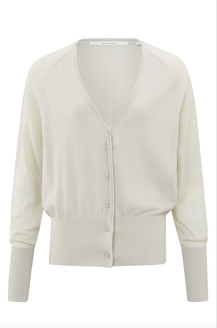Yaya cardigan with long sleeves in moonstruck grey