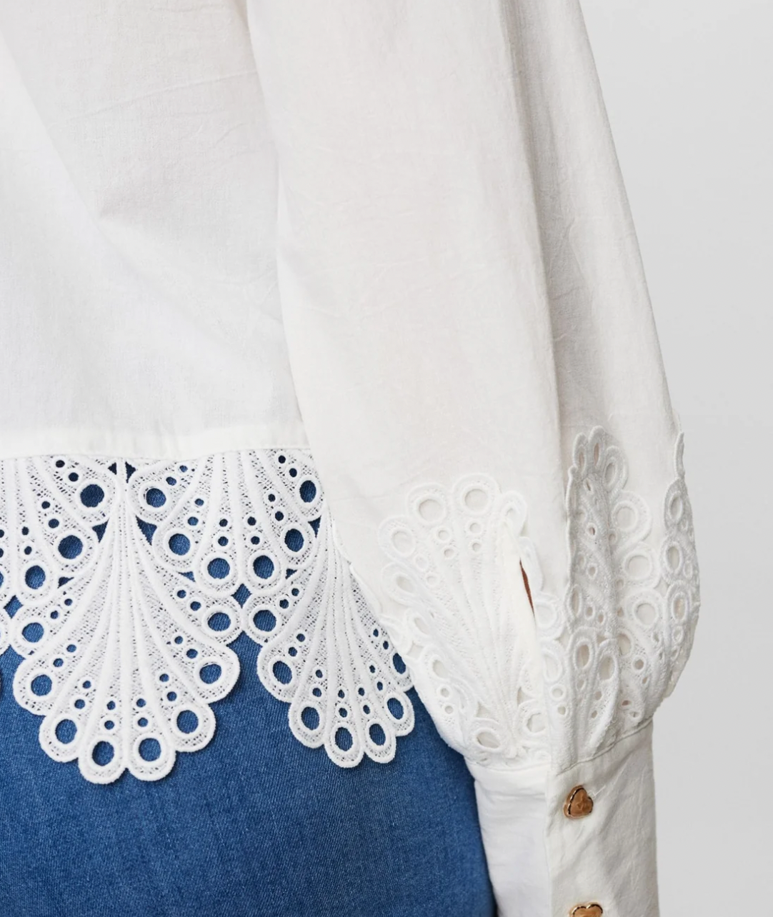 Numph Nukaisa shirt in cloud dancer