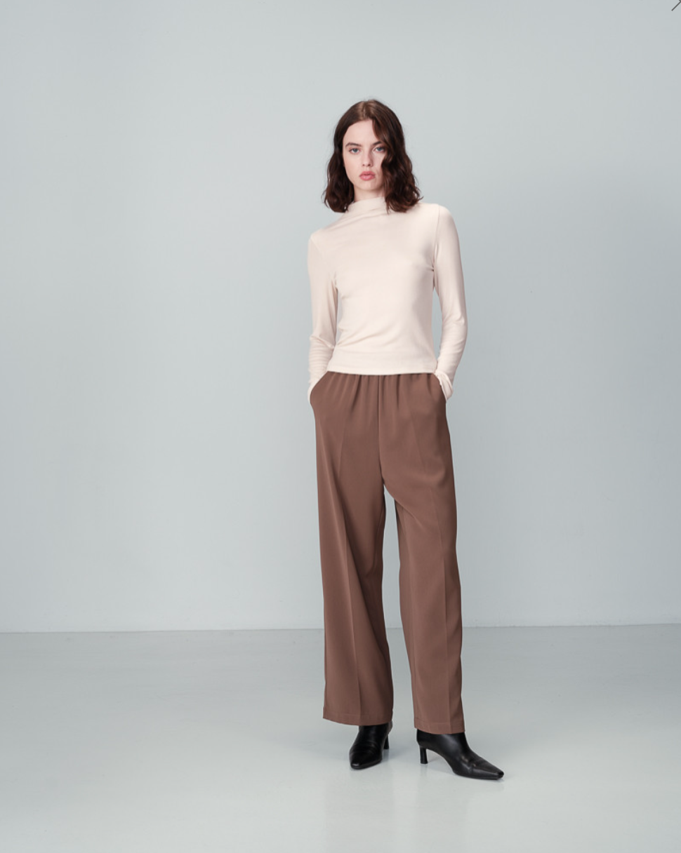 Grace & Mila Noblesse casual trouser in khaki