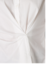 Yest Paris twist front white cotton blouse