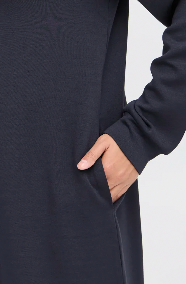 Fransa Aurora dress in navy blazer
