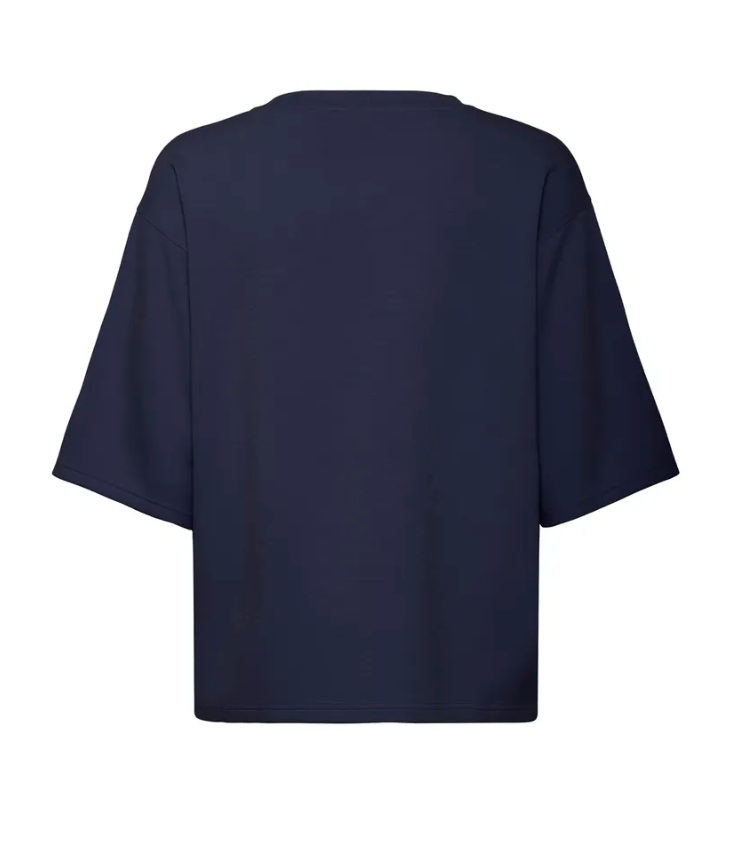 Fransa Aurora three quarter sleeve sweater in navy